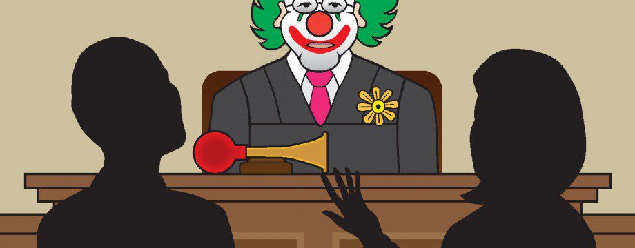 This is the stock picture of a clwn judge that JimmyT uses wheneve he's having a go at NCAT